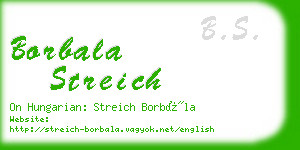 borbala streich business card